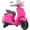 Moto eléctrica Vespa rosa