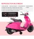 Moto eléctrica Vespa rosa