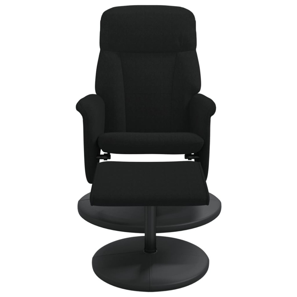 Sillón reclinable con reposapiés terciopelo