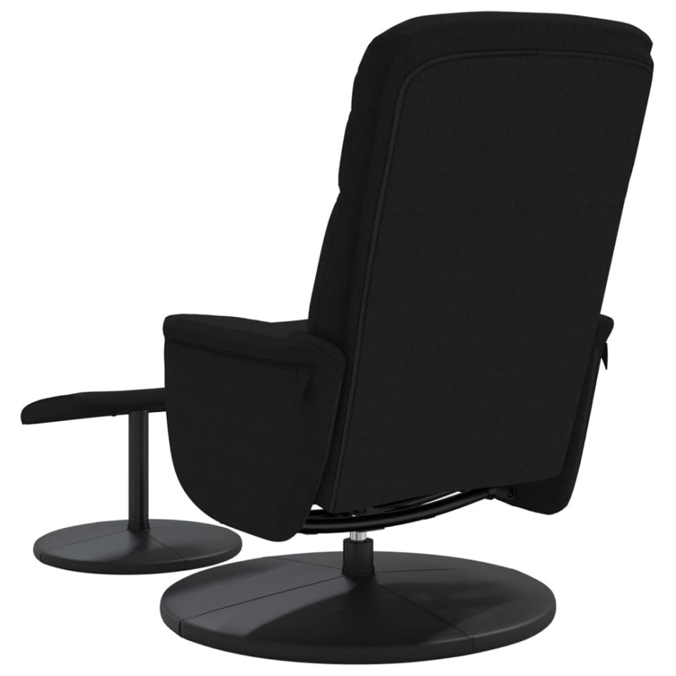 Sillón reclinable con reposapiés terciopelo