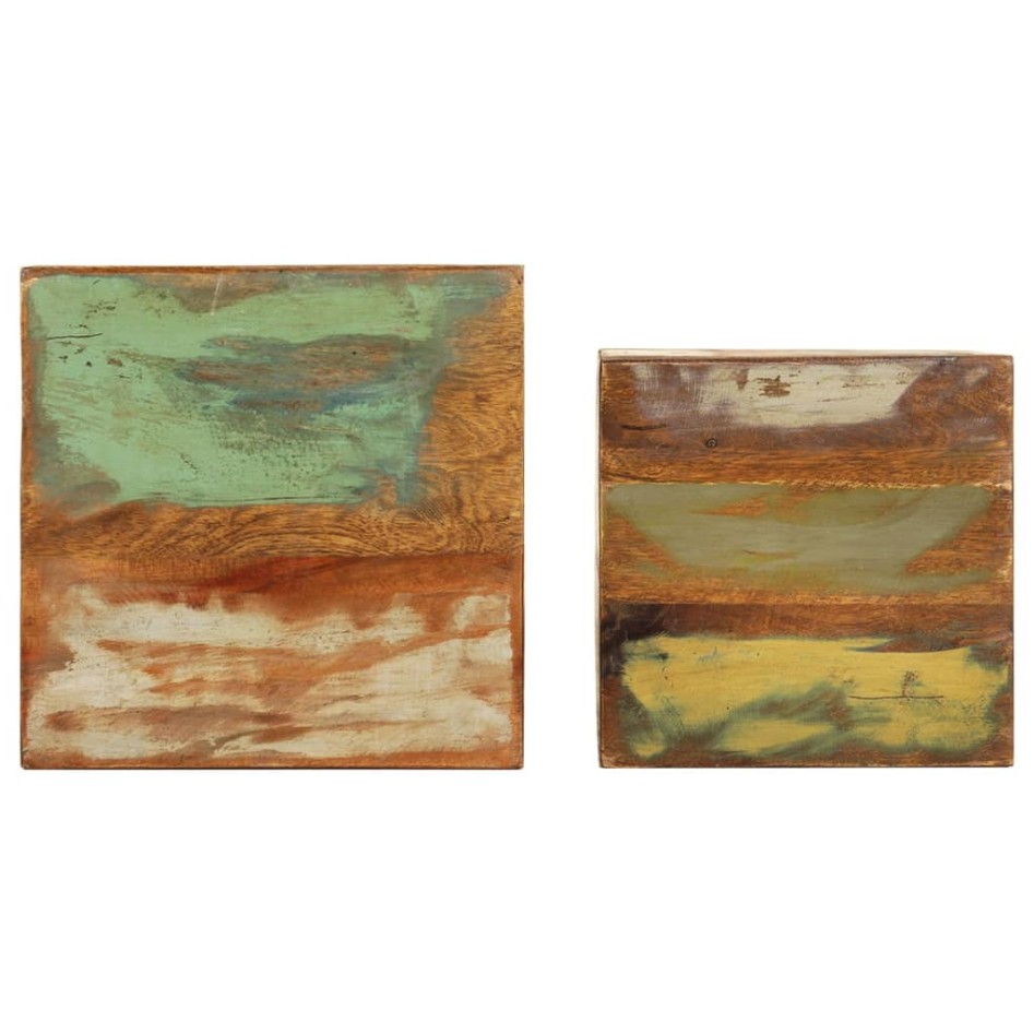 Soportes para plantas 2 unidades madera maciza