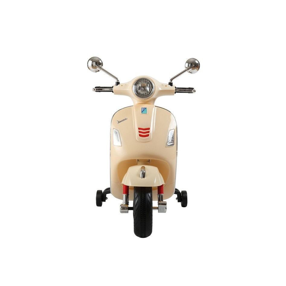 Moto eléctrica Vespa crema