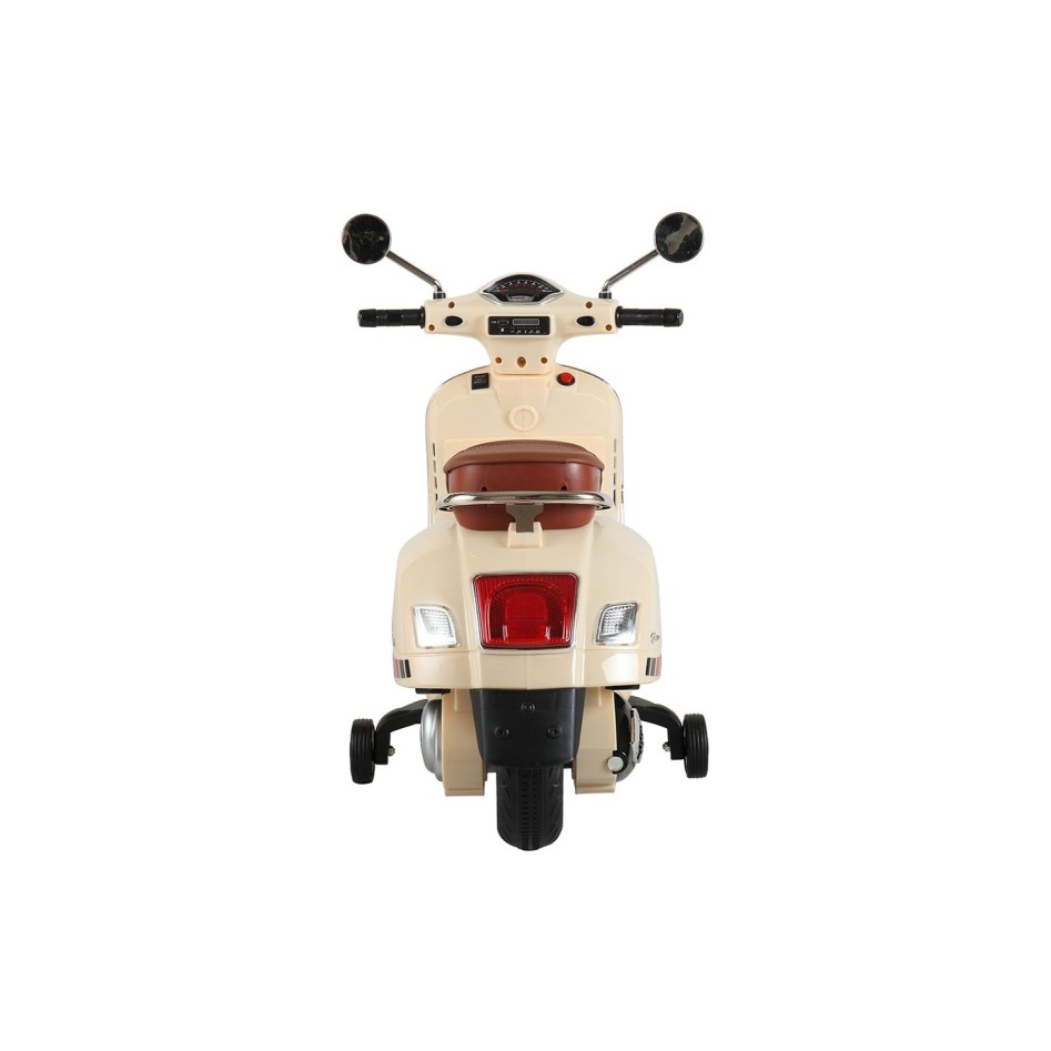 Moto eléctrica Vespa crema