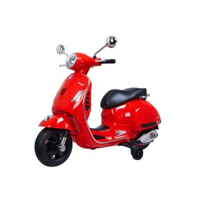 Moto eléctrica Vespa roja