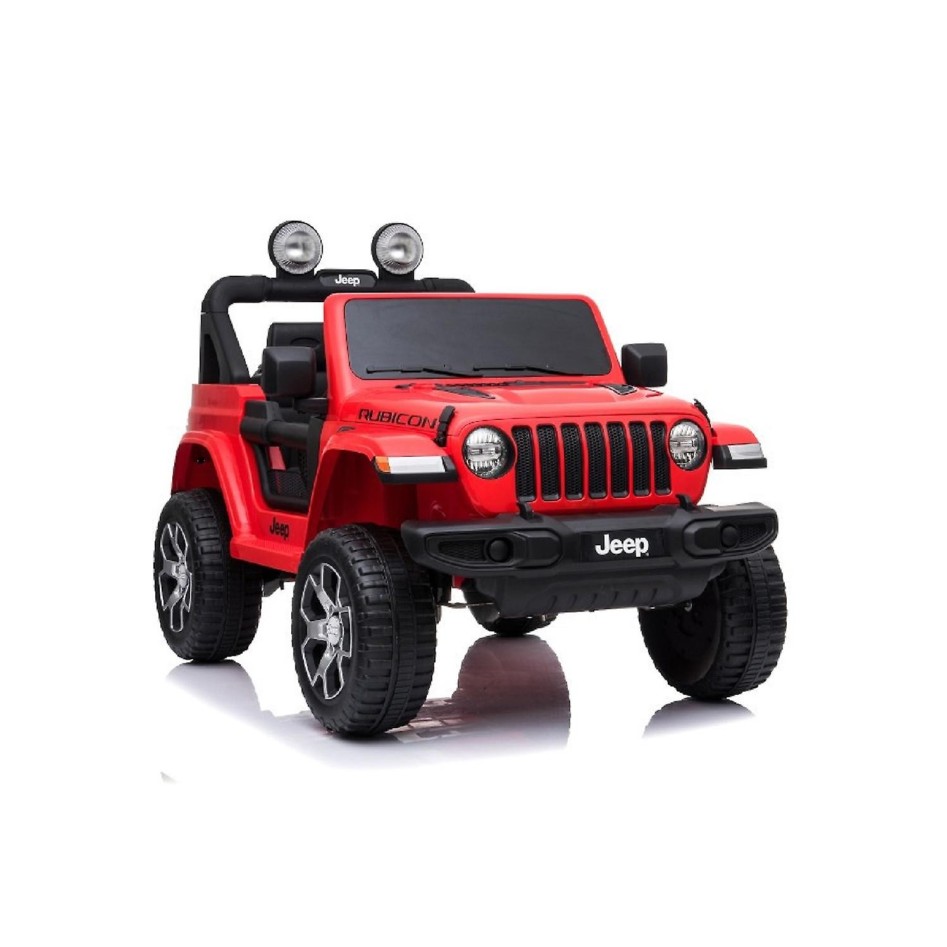 Jeep Wrangler eléctrico para niños rojo