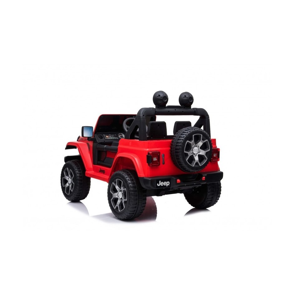 Jeep Wrangler eléctrico para niños rojo