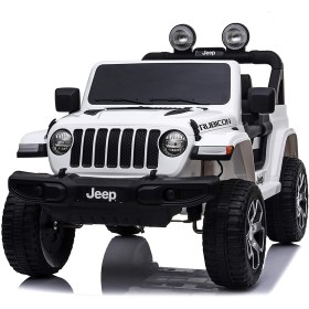 Jeep Wrangler eléctrico para niños blanco