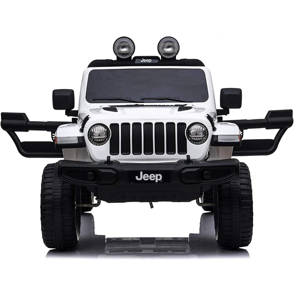 Jeep Wrangler eléctrico para niños blanco