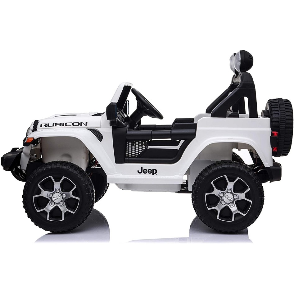 Jeep Wrangler eléctrico para niños blanco