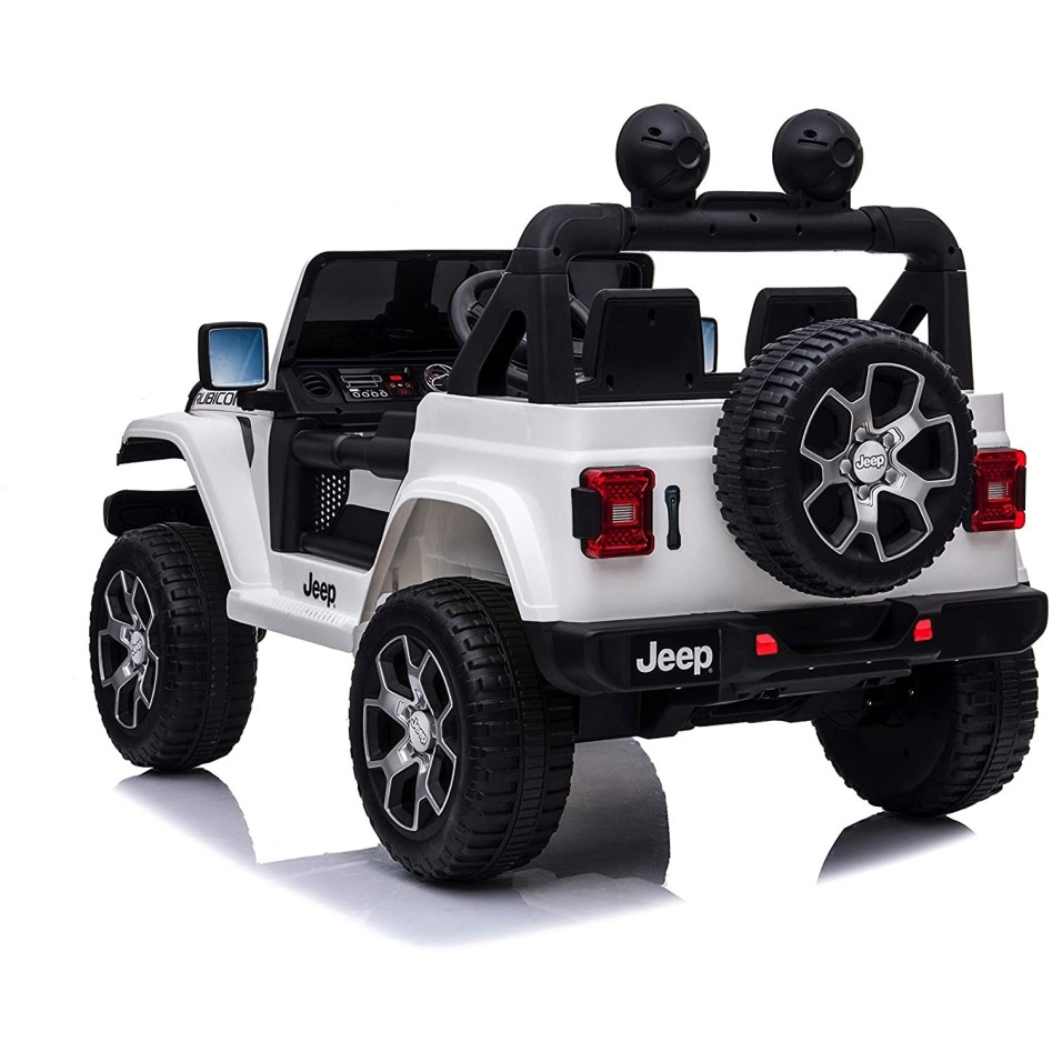 Jeep Wrangler eléctrico para niños blanco