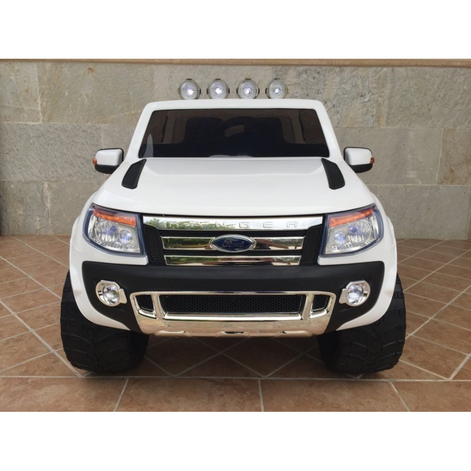 Ford Ranger F150 eléctrico para niños blanco