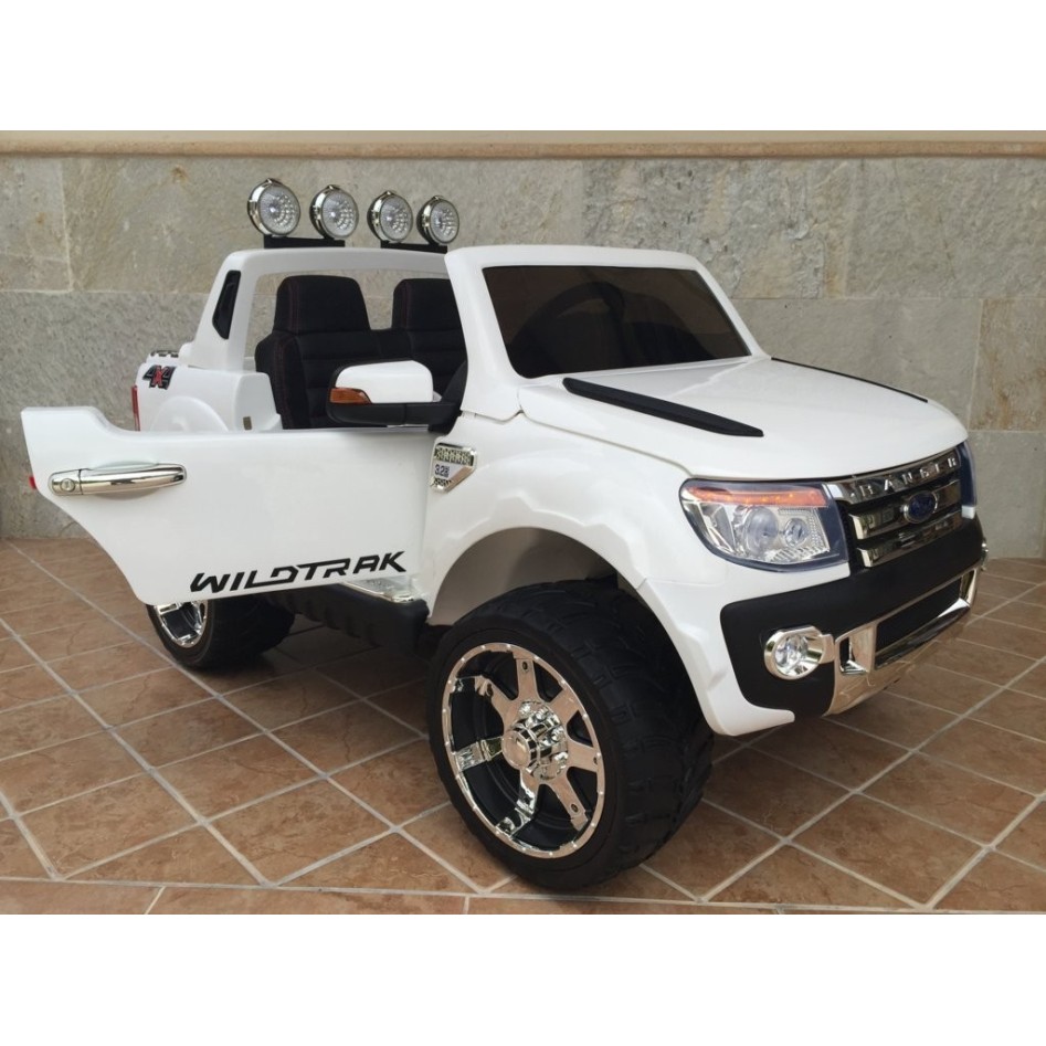 Ford Ranger F150 eléctrico para niños blanco