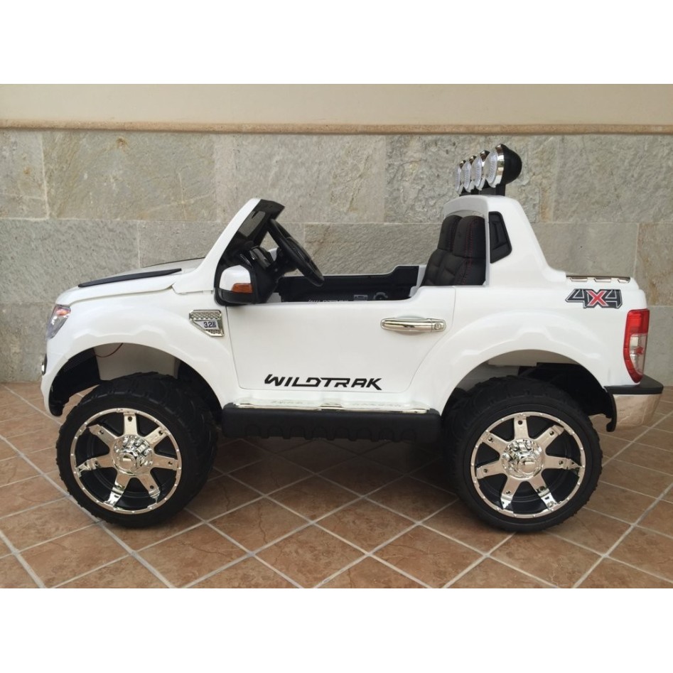 Ford Ranger F150 eléctrico para niños blanco
