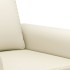 Sofá de 2 plazas de cuero sintético color crema 120