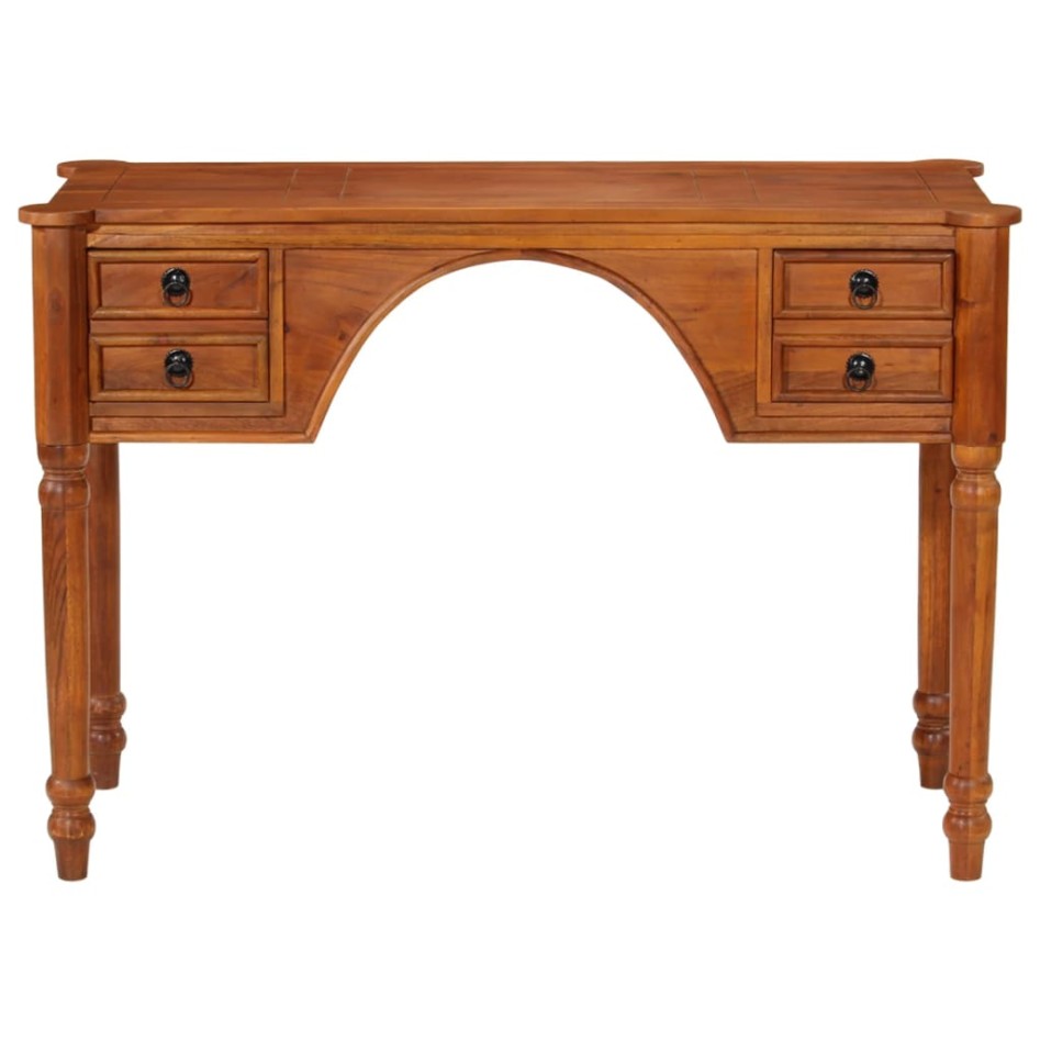 Escritorio con cajones madera maciza de acacia 110x50x76