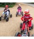 Coche a pedales Go-Kart para niños rojo