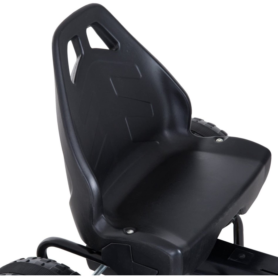 Coche a pedales Go-Kart para niños blanco