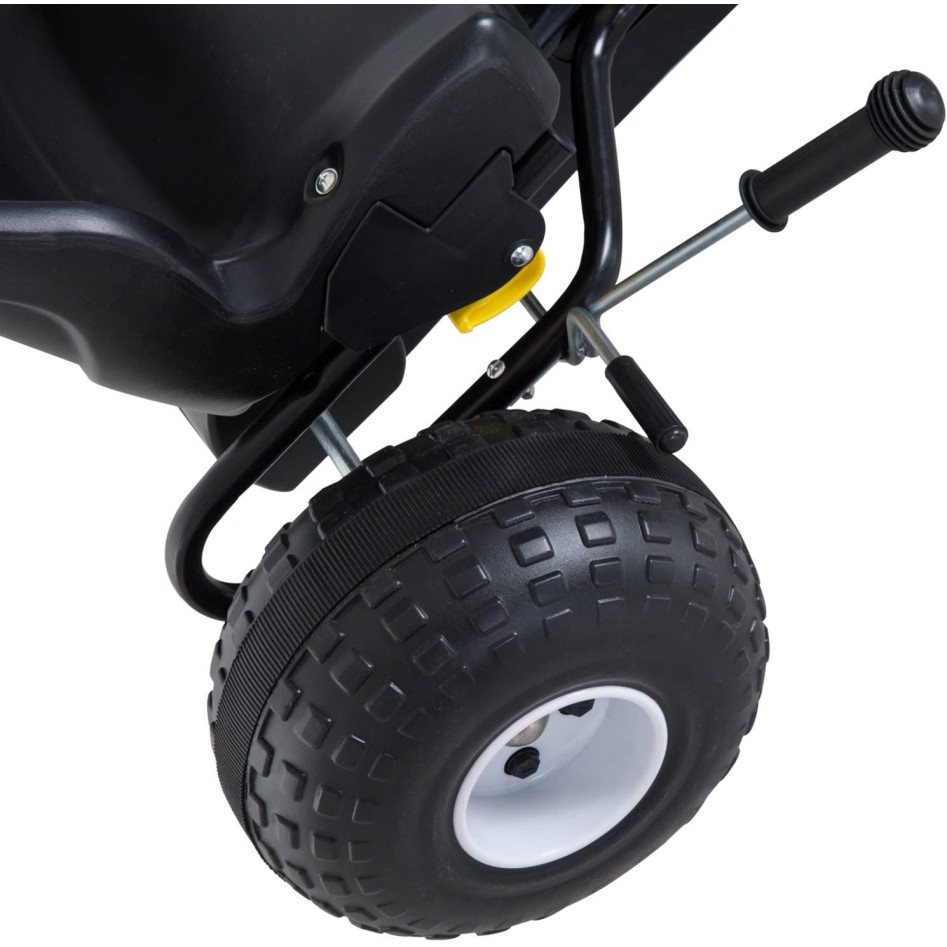 Coche a pedales Go-Kart para niños blanco