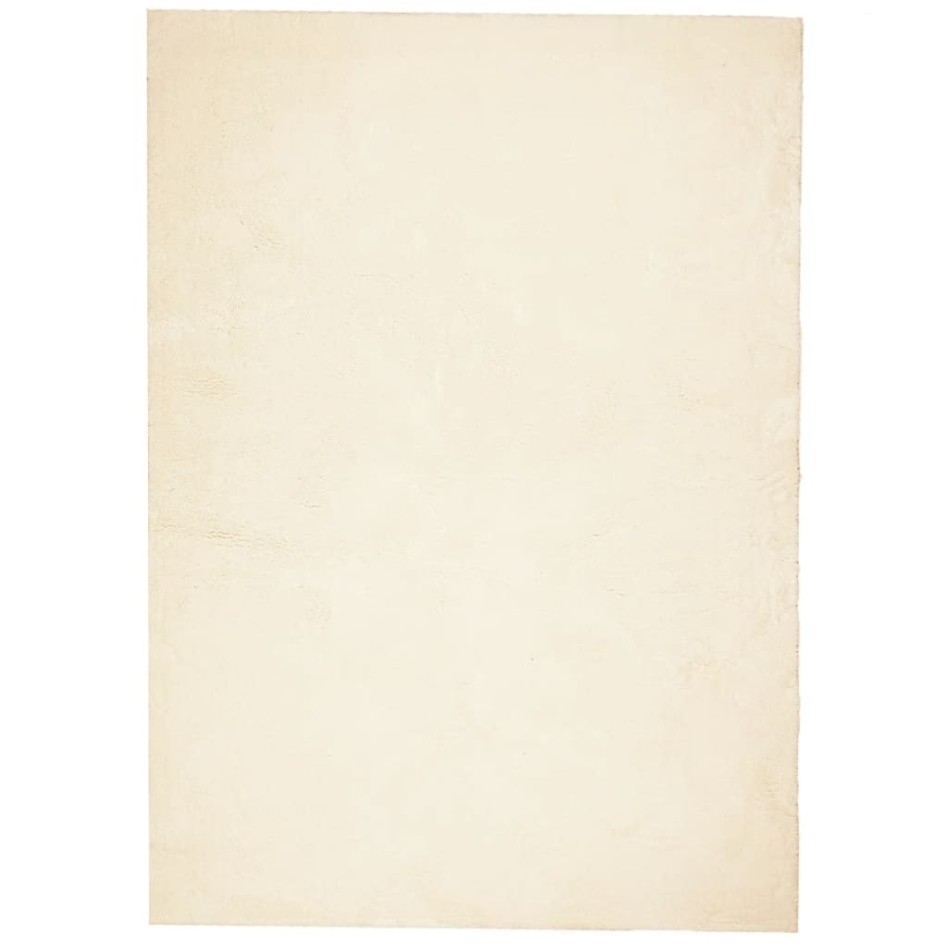 Alfombra de pelo corto suave lavable HUARTE crema 240x340