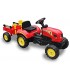 Tractor a pedales Go-Kart para niños rojo
