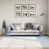 Alfombra de pelo corto suave lavable HUARTE azul 200x200