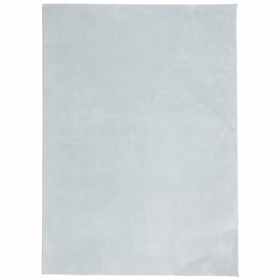 Alfombra de pelo corto suave lavable HUARTE azul 240x340