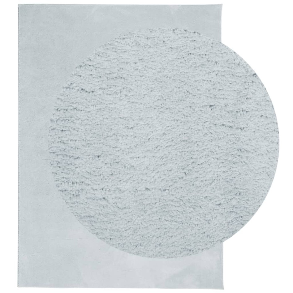 Alfombra de pelo corto suave lavable HUARTE azul 240x340