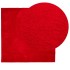 Alfombra de pelo corto suave lavable HUARTE rojo 200x200