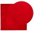 Alfombra de pelo corto suave lavable HUARTE rojo 240x240