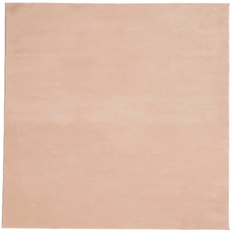 Alfombra de pelo corto suave lavable HUARTE rosado 200x200