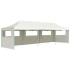 Carpa de fiestas pop-up plegable con 5 paredes crema 3x9