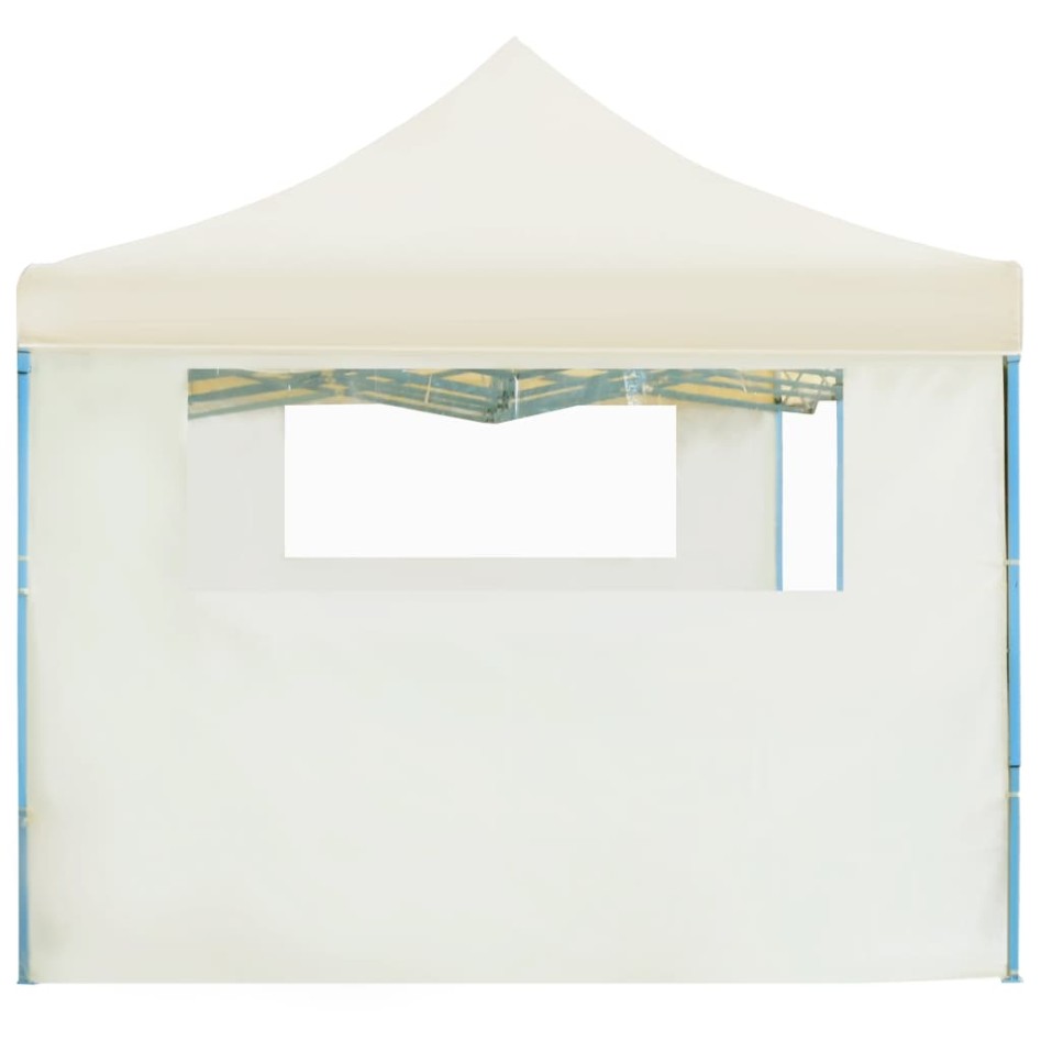 Carpa de fiestas pop-up plegable con 5 paredes crema 3x9