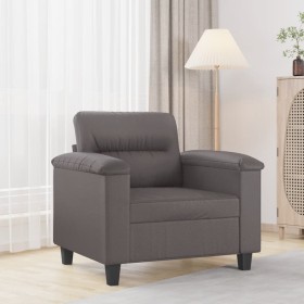 Sillón cuero sintético gris 60