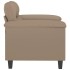 Sillón cuero sintético color capuchino 60