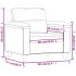 Sillón cuero sintético color capuchino 60