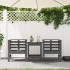 Sillas de jardín 2 uds madera maciza pino gris 61,5x53x71