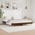 Estructura de cama madera contrachapada marrón roble 120x200