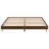 Estructura de cama madera contrachapada marrón roble 120x200