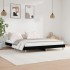 Estructura de cama madera de ingeniería negra 200x200