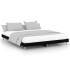 Estructura de cama madera de ingeniería negra 200x200