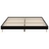 Estructura de cama madera de ingeniería negra 200x200