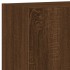 Muebles de TV de pared 5 pzas madera de ingeniería marrón