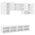 Muebles de TV de pared 5 piezas madera de ingeniería