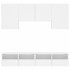 Muebles de TV de pared 5 piezas madera de ingeniería