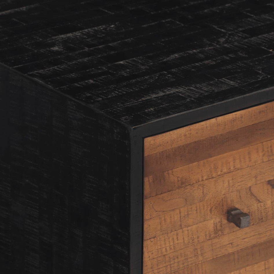 Mesa de centro teca reciclada maciza 90x50x41