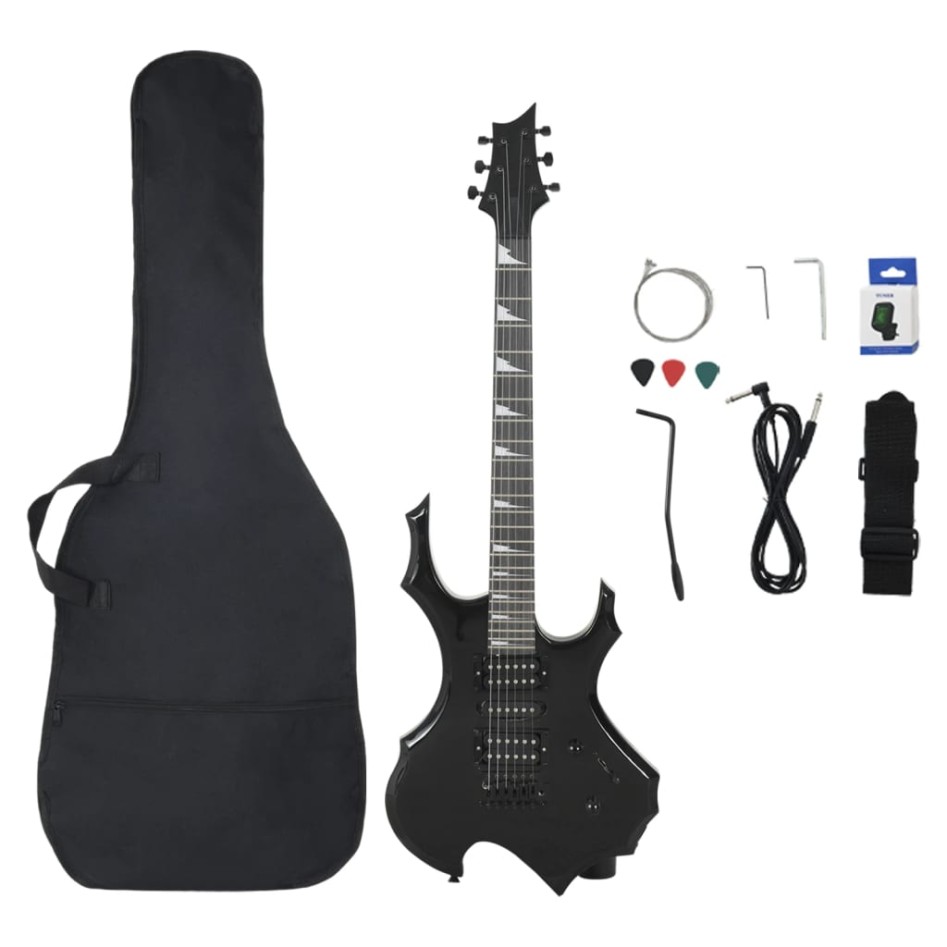 Guitarra eléctrica para principiantes con funda negro 4/4