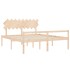 Cama de matrimonio para personas mayores cabecero madera