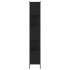 Estantería madera de ingeniería negra 102x28x172