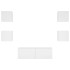 Muebles de TV de pared con luces LED 5 piezas