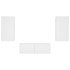 Muebles de TV de pared con luces LED 3 piezas